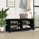 vidaXL vidaXL Szafka na buty, czarna, 110x38x45,5 cm, drewno sosnowe
