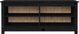 vidaXL vidaXL Szafka na buty, czarna, 110x38x45,5 cm, drewno sosnowe