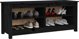 vidaXL vidaXL Szafka na buty, czarna, 110x38x45,5 cm, drewno sosnowe