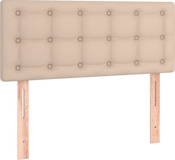 vidaXL Κεφαλάρι για κρεβάτι, cappuccino, 80x5x78/88 cm, τεχνητό δέρμα