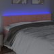 vidaXL Κεφαλάρι κρεβατιού με LED, ροζ, 200x5x78/88 cm, βελούδο