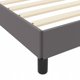 vidaXL Πλαίσιο κρεβατιού με στρώμα Γκρι 140 x 190 cm από ύφασμα
