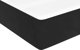 vidaXL Κρεβάτι kontynentalne με στρώμα, μαύρο βελούδο 200x200 cm