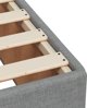 VidaXL Κρεβάτι Continental με Στρώμα, Ανοιχτό Γκρι, Ύφασμα, 120x200 εκ