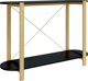 vidaXL Κονσόλα, μαύρο, 110x38x75 εκ., σύνθετο ξύλο