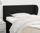 vidaXL Κεφαλάρι Uszak υφασμάτινο μαύρο 103x23x78/88 εκ