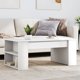 vidaXL Τραπεζάκι Καφέ, Λευκό, 102x55x42 εκ., Συνθετικό Ξύλο