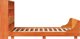 vidaXL Πλαίσιο κρεβατιού 140x190 cm από μασίφ πεύκο - Κεχριμπαρένιο καφέ