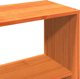 vidaXL Πλαίσιο κρεβατιού 140x190 cm από μασίφ πεύκο - Κεχριμπαρένιο καφέ