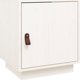vidaXL Szafka nocna, biala, 40x34x45 cm, lite drewno sosnowe