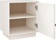 vidaXL Szafka nocna, biala, 40x34x45 cm, lite drewno sosnowe