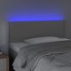 Κεφαλάρι κρεβατιού με LED vidaXL, γκρι, 100x5x78/88 cm, τεχνητό δέρμα