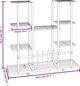 vidaXL Φυτόstand με Ρόδες, 94,5x24,5x91,5 εκ., μαύρο, σίδερο