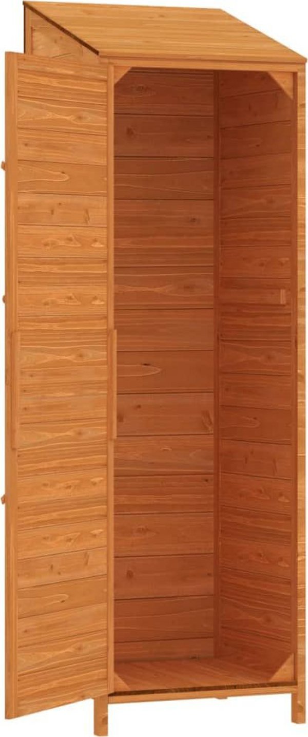 vidaXL ντουλάπι κήπου, καφέ, 55x52x174,5 cm, μασίφ ξύλο ελάτου