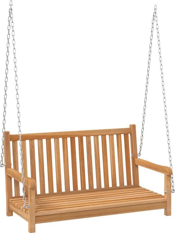 vidaXL Ξύλινη κούνια κήπου από ξύλο τεκ 114x60x64 cm