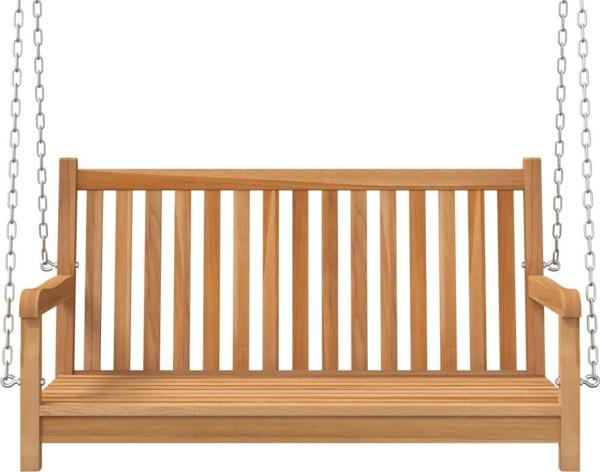 vidaXL Ξύλινη κούνια κήπου από ξύλο τεκ 114x60x64 cm