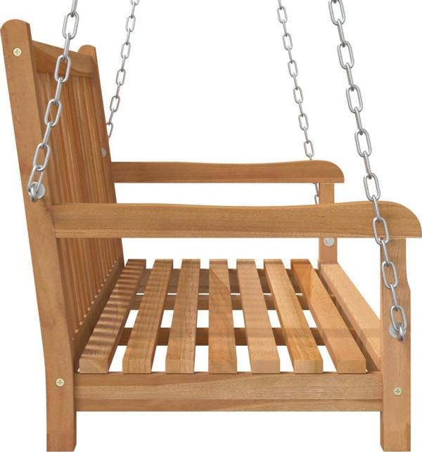 vidaXL Ξύλινη κούνια κήπου από ξύλο τεκ 114x60x64 cm