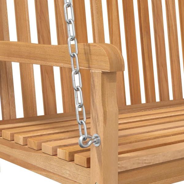 vidaXL Ξύλινη κούνια κήπου από ξύλο τεκ 114x60x64 cm