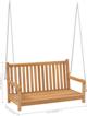 vidaXL Ξύλινη κούνια κήπου από ξύλο τεκ 114x60x64 cm