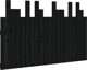 vidaXL Κεφαλάρι κρεβατιού, μαύρο, 127,5x3x80 εκ, μασίφ ξύλο πεύκου