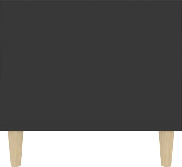vidaXL Stolik kawowy, czarny 90x49x45 cm
