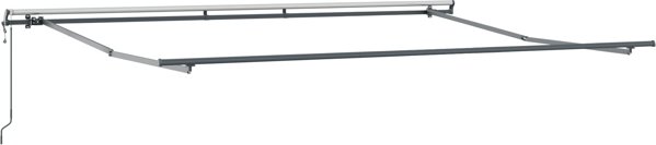 vidaXL Automatyczna markiza chowana Czarna 400x300 cm