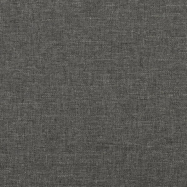 vidaXL Κρεβάτι kontynentalne με στρώμα, σκούρο γκρι ύφασμα 90x190 εκ.
