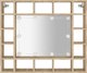 vidaXL Ντουλάπι με καθρέφτη και φωτισμό LED, δρυς sonoma, 91x15x76,5 εκ.