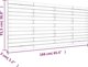 vidaXL Κεφαλάρι κρεβατιού, γκρι, 166x3x91,5 εκ., μασίφ ξύλο πεύκου