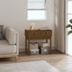 vidaXL Κονσόλα, καφέ μέλι, 76,5x40x75 εκ., ξύλο πεύκου