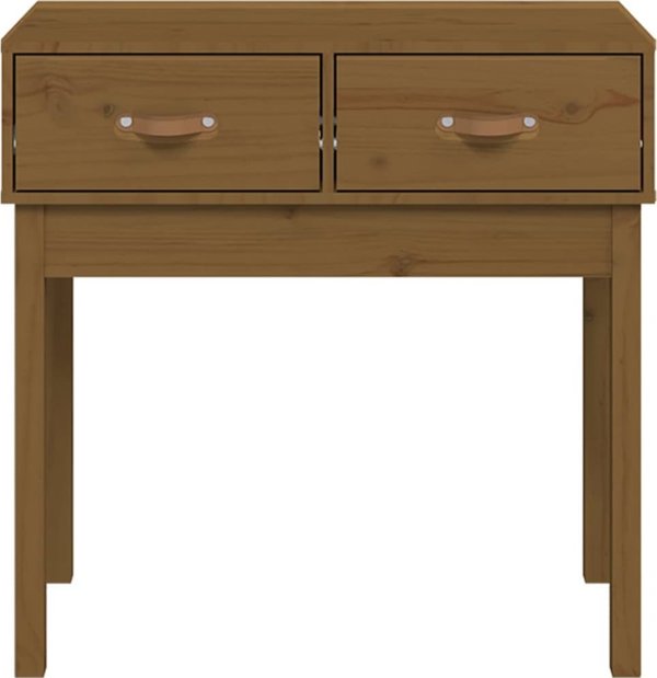 vidaXL Κονσόλα, καφέ μέλι, 76,5x40x75 εκ., ξύλο πεύκου