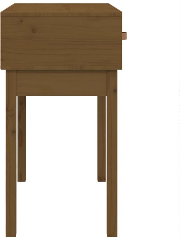 vidaXL Κονσόλα, καφέ μέλι, 76,5x40x75 εκ., ξύλο πεύκου