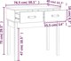 vidaXL Κονσόλα, καφέ μέλι, 76,5x40x75 εκ., ξύλο πεύκου