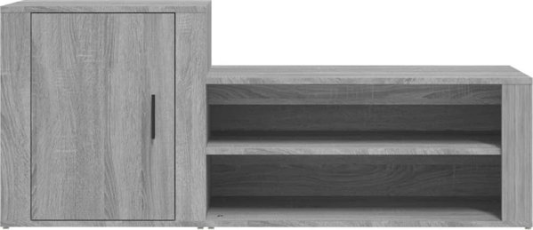 vidaXL Szafka na buty, γκρι δρυς Sonoma, 130x35x54 cm