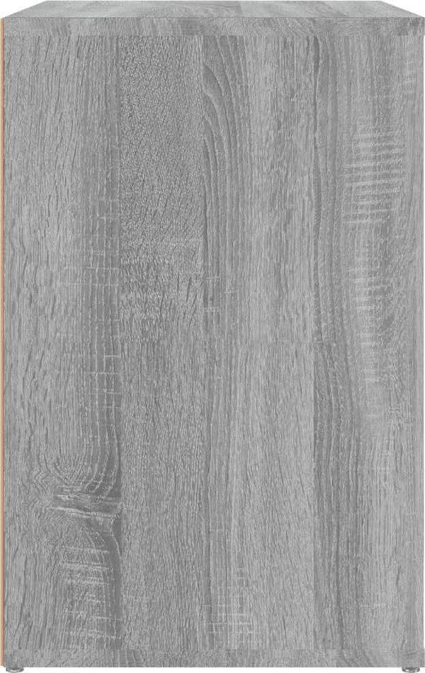 vidaXL Szafka na buty, γκρι δρυς Sonoma, 130x35x54 cm