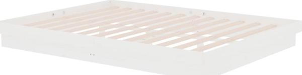 vidaXL Κρεβατοκάμαρα, λευκή, μασίφ ξύλο, 150x200 εκ., King Size