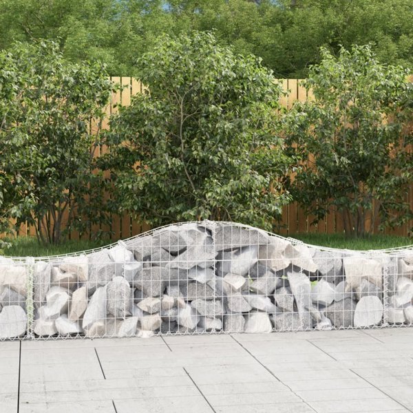 vidaXL Kosze gabionowe, 12 τεμ, 200x30x40/60 εκ, γαλβανισμένος σίδηρος