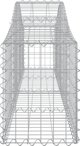vidaXL Kosze gabionowe, 12 τεμ, 200x30x40/60 εκ, γαλβανισμένος σίδηρος