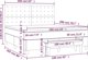 vidaXL Κρεβάτι Continental με Στρώμα Μαύρο 160x200 cm Καμβάς