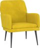 vidaXL Πολυθρόνα κίτρινη 62x79x79 cm με βελούδινη επένδυση