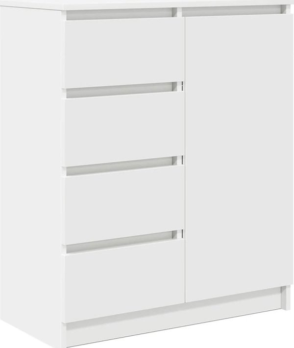 vidaXL Συρταριέρα Λευκή 71x35x84 cm από Κόντρα Πλακέ Ξύλο
