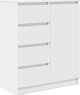 vidaXL Συρταριέρα Λευκή 71x35x84 cm από Κόντρα Πλακέ Ξύλο