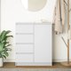 vidaXL Συρταριέρα Λευκή 71x35x84 cm από Κόντρα Πλακέ Ξύλο