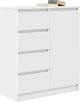 vidaXL Συρταριέρα Λευκή 71x35x84 cm από Κόντρα Πλακέ Ξύλο