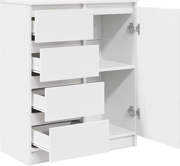 vidaXL Συρταριέρα Λευκή 71x35x84 cm από Κόντρα Πλακέ Ξύλο
