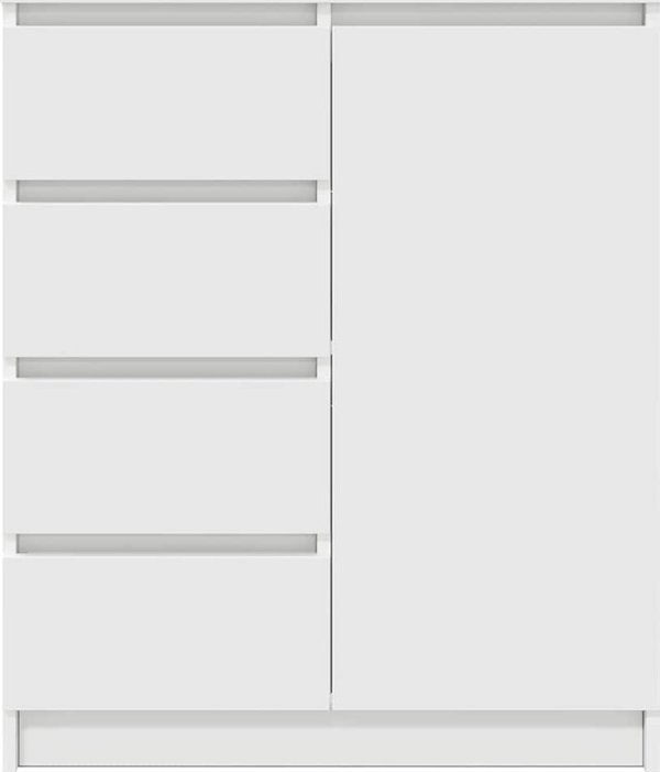 vidaXL Συρταριέρα Λευκή 71x35x84 cm από Κόντρα Πλακέ Ξύλο