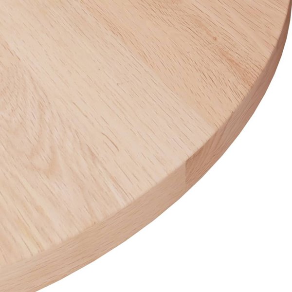 vidaXL Στρογγυλό τραπέζι με επάνω επιφάνεια, 40x1,5 cm, ακατέργαστο δρυς