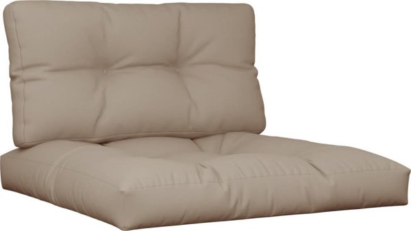 vidaXL Μαξιλάρια για καναπέ από παλέτες, 2 τεμάχια, τυπικό χρώμα, ύφασμα