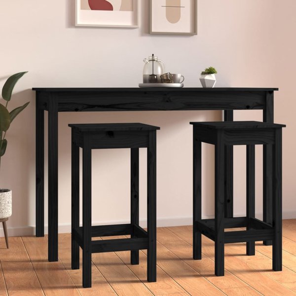 vidaXL Σετ 2 Μπαρ Σκαμπό, 40x40x78 εκ., Μασίφ Πεύκο