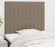 vidaXL Προσκέφαλα κρεβατιού 2 τεμαχίων, taupe, 90x5x78/88 cm, ύφασμα